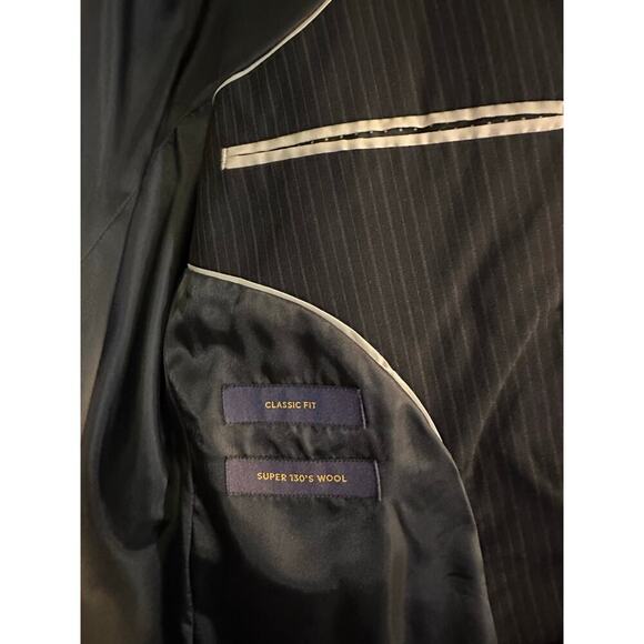 Stafford Classic Fit Pinstripe Suit - 2-Piece Set (Jacket 36x32) - Picture 2 of 7